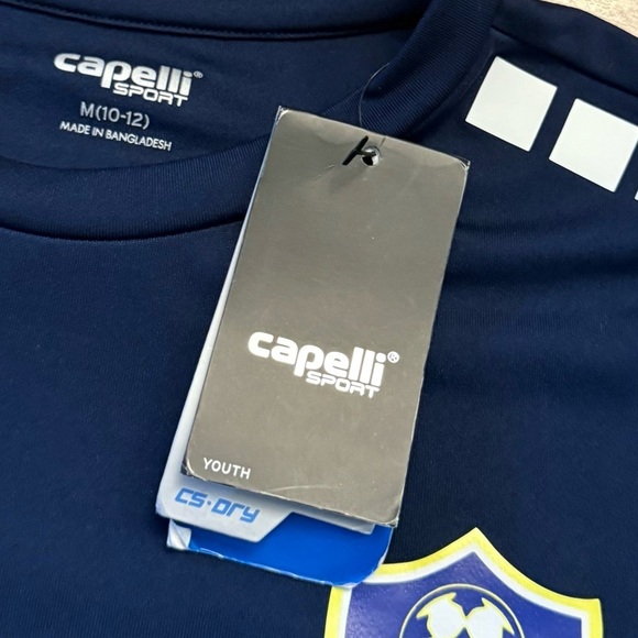 Capelli of New York Blue Performance Jersey Soccer SC Sz 10/12 Youth - Picture 2 of 5